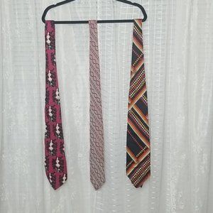 Vintage 70's Fat Ties Lot of 3